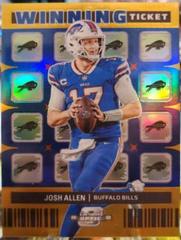 Josh Allen [Gold] #WT-JAL Football Cards 2022 Panini Contenders Winning Ticket Prices