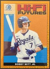 Bobby Witt Jr. [Orange Refractor Mega Box Mojo] #HIFI-5 Baseball Cards 2022 Bowman Hi Fi Futures Prices