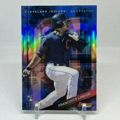 Francisco Lindor [Blue Refractor] #3 Baseball Cards 2015 Bowman's Best Prices