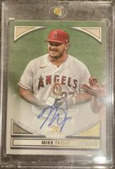 Mike Trout Baseball Cards 2022 Topps Definitive Defining Images Autograph Collection Prices