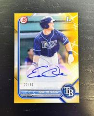 Erik Ostberg [Gold] #PPA-EO Baseball Cards 2022 Bowman Paper Prospect Autographs Prices
