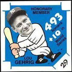 Lou Gehrig Baseball Cards 1980 Laughlin 300/400/500 Prices