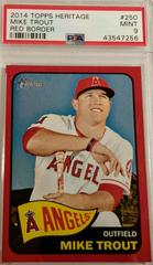 Mike Trout [Red Border] Baseball Cards 2014 Topps Heritage Prices