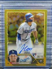 James Outman [Yellow] Baseball Cards 2023 Topps Gilded Collection Chrome Gold Etch Autographs Prices