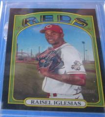 Raisel Iglesias [Black Border] #3 Baseball Cards 2021 Topps Heritage Prices