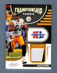 Hines Ward [Silver] Football Cards 2022 Panini Absolute Championship Fabric Prices
