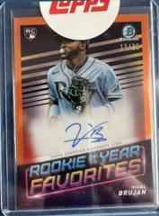 Vidal Brujan [Orange] Baseball Cards 2022 Bowman Rookie of the Year Favorites Autographs Prices