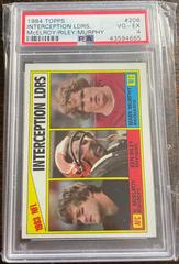 Interception Ldrs. [McElroy, Riley, Murphy] Football Cards 1984 Topps Prices