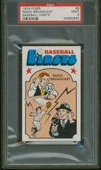 Radio Broadcast Baseball Cards 1974 Fleer Baseball Firsts Prices