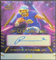 Pierre Strong Jr. [Gold] #UF-PSJ Football Cards 2022 Leaf Ultimate Draft Futures Autographs Prices