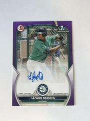 Lazaro Montes [Purple] #PPA-LMS Baseball Cards 2023 Bowman Paper Prospect Autographs Prices