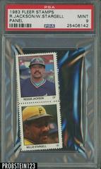 Reggie Jackson, Willie Stargell [Panel] Baseball Cards 1983 Fleer Stamps Prices