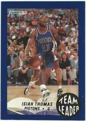 Isiah Thomas Basketball Cards 1992 Fleer Team Leaders Prices
