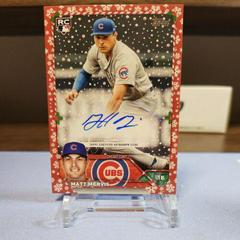Matt Mervis [Red] #HAC-MME Baseball Cards 2023 Topps Holiday Autographs Prices