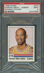 Kareem Abdul Jabbar #210 Basketball Cards 1988 Panini Spanish Sticker Prices