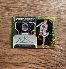 Mac McClung [Gold] #FBR-MMC Basketball Cards 2022 Panini Prizm Fast Break Rookie Autographs Prices
