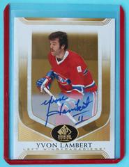 Yvon Lambert [Gold Spectrum Autograph] Hockey Cards 2020 SP Signature Edition Legends Prices