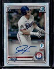 Justin Foscue #CDA-JF Baseball Cards 2020 Bowman Draft 1st Edition Chrome Autographs Prices