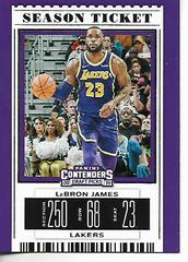 LeBron James Basketball Cards 2019 Panini Contenders Draft Picks Prices