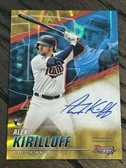 Alex Kirilloff [Gold Lava Refractor] #B21-AKF Baseball Cards 2021 Bowman’s Best of 2021 Autographs Prices