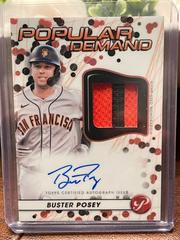 Buster Posey [Pink] #DPAR-BP Baseball Cards 2023 Topps Pristine Popular Demand Autograph Relic Prices
