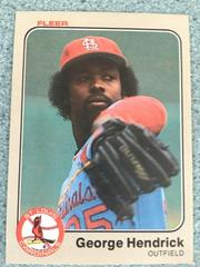 George Hendrick #7 Baseball Cards 1983 Fleer Prices