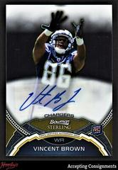 Vincent Brown #BSAVB Football Cards 2011 Bowman Sterling Autograph Prices