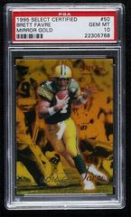 Brett Favre [Mirror Gold] Football Cards 1995 Panini Select Certified Prices