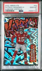 Patrick Mahomes II Football Cards 2022 Panini Absolute Kaboom Vertical Prices