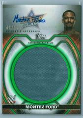 Montez Ford [Green Autograph] #M-MF Wrestling Cards 2021 Topps WWE Undisputed Superstar Mat Relics Prices