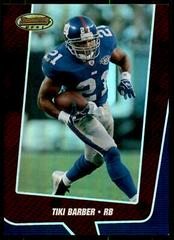 Tiki Barber [Red] #1 Football Cards 2005 Bowman's Best Prices