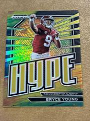 Bryce Young [Black Gold] #HP-1 Football Cards 2023 Panini Prizm Draft Picks Hype Prices