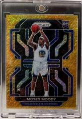 Moses Moody [Gold Shimmer] Basketball Cards 2021 Panini Prizm Prices