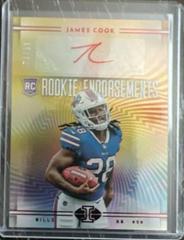 James Cook [Purple] Football Cards 2022 Panini Illusions Rookie Endorsements Autographs Prices