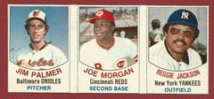 Jim Palmer, Joe Morgan, Reggie Jackson [Hand Cut Panel] Baseball Cards 1977 Hostess Prices