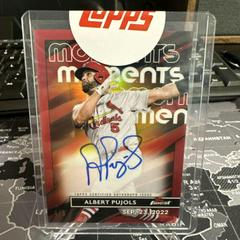 Albert Pujols [Red] #FMA-AP Baseball Cards 2023 Topps Finest Moments Autographs Prices