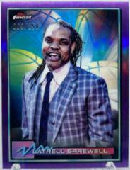 Latrell Sprewell [Purple Refractor] Basketball Cards 2021 Topps Finest Prices