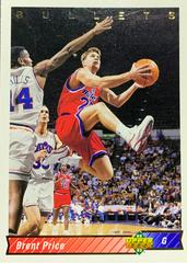 Brent Price Basketball Cards 1992 Upper Deck Prices