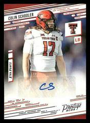 Colin Schooler #PX-COL Football Cards 2022 Panini Chronicles Draft Picks Prestige Xtra Points Signatures Prices