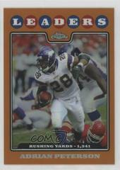 Adrian Peterson [Copper Refractor] #TC125 Football Cards 2008 Topps Chrome Prices