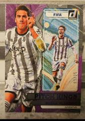 Dusan Vlahovic [Purple] #22 Soccer Cards 2022 Panini Donruss Pitch Kings Prices