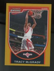 Tracy McGrady Gold Refractor #101 Basketball Cards 2007 Bowman Chrome Prices