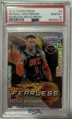 Russell Westbrook [Mojo Prizm] #4 Basketball Cards 2019 Panini Prizm Fearless Prices