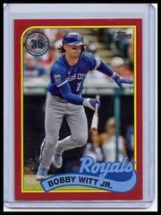 Bobby Witt Jr. [Red] #89B-59 Baseball Cards 2024 Topps 1989 Prices