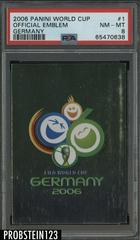Official Emblem Soccer Cards 2006 Panini World Cup Germany Prices