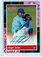 Angel Zerpa [Pink Fireworks] #R88S-AZ Baseball Cards 2022 Panini Donruss Retro 1988 Signatures Prices