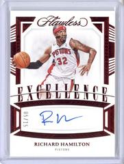 Richard Hamilton [Ruby] #16 Basketball Cards 2022 Panini Flawless Excellence Signature Prices