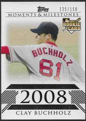 Clay Buchholz Baseball Cards 2008 Topps Moments & Milestones Prices