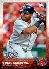 Pablo Sandoval #18 Baseball Cards 2015 Topps Opening Day Prices