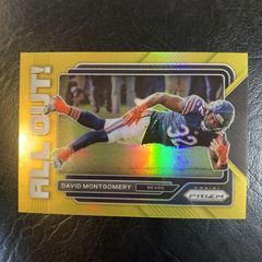 David Montgomery [Gold] Football Cards 2022 Panini Prizm All Out Prices